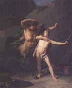 Baron Jean-Baptiste Regnault The Education of Achilles by the Centaur Chiron (mk05) Spain oil painting artist